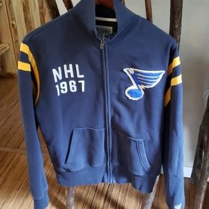 Men's St Louis Blues heavy zip up sweatshirt